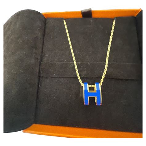 hermes pop h necklace blue|hermes pop h necklace review.